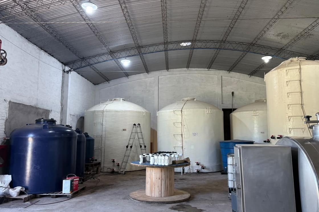 Tanques de fermentación de inoculantes biológicos en el depósito